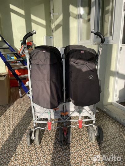 Коляска трость maclaren twin techno (для двойни)