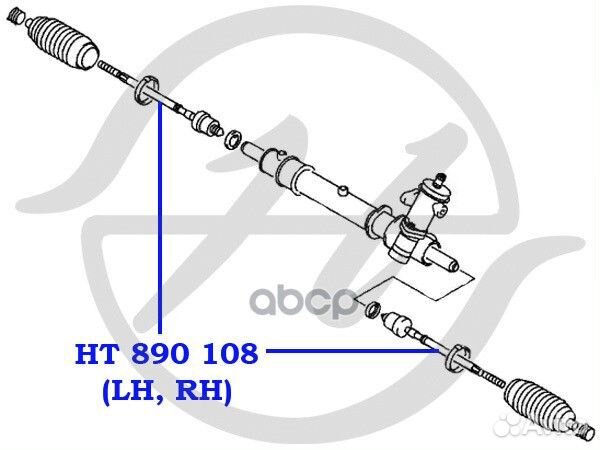 Тяга рулевая Hanse HT 890 108 HT890108 Hanse