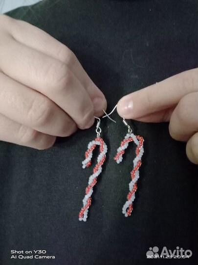 Серьги из бисера