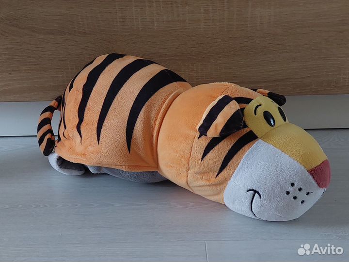 Игрушка мягкая вывернушка (слон и тигр) 2 в 1