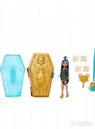 Кукла Monster High Cleo DE Nile Golden Glam Case