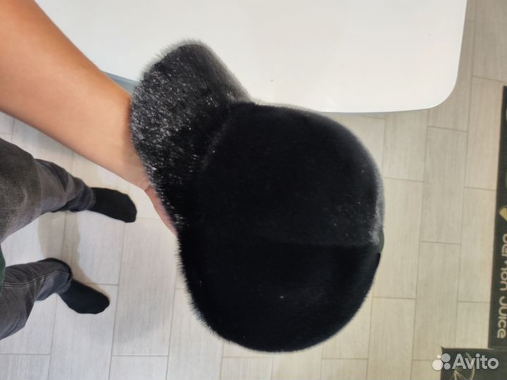 Мужская зимняя кепка из натурального меха