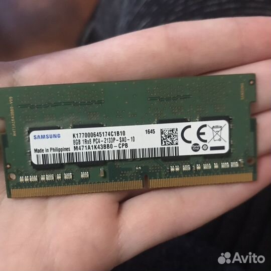 Оперативная память для ноутбука ddr4 8gb
