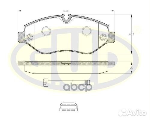 Колодки тормозные GBP124500 G.U.D
