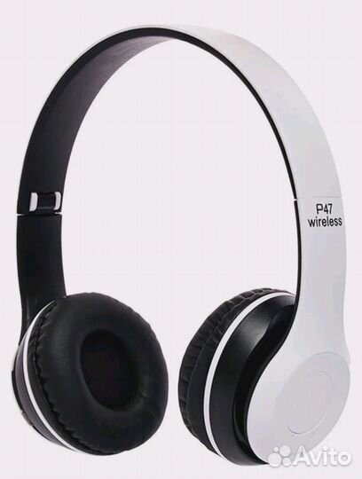 Беспроводные наушники Wireless P-47 белые