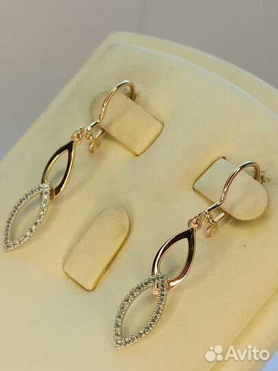 Золотые серьги 585 проба