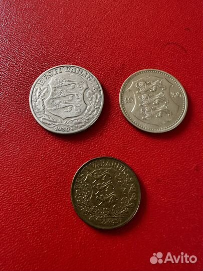 2 kroone 1930 г Эстония, монеты Эстония прибалтика
