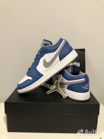 Nike air jordan 1 low true blue оригинал