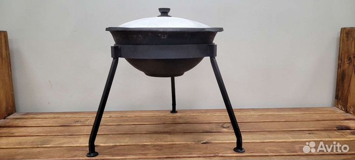 Казан чугунный 10л + тринога