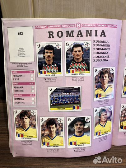 Альбом с наклейками Panini Италия 90