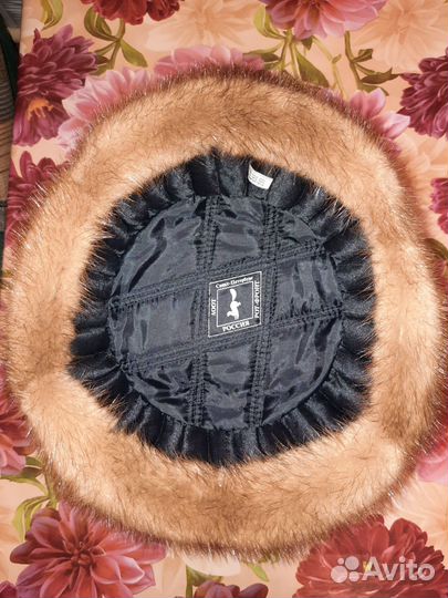 Норковая мужская шапка р.56