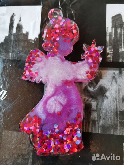 Новогодние игрушки из эпоксидной смолы