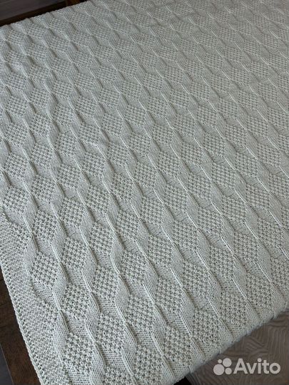 Плед ручной вязки