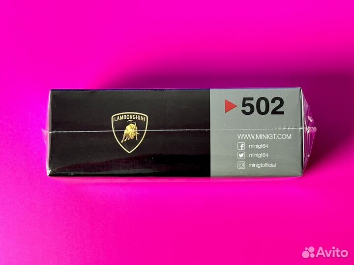 Mini GT 502 Lamborghini Aventador EVO Matte Black