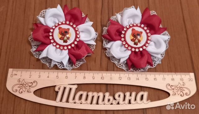 Бантики-мультяшки для волос в ассортименте