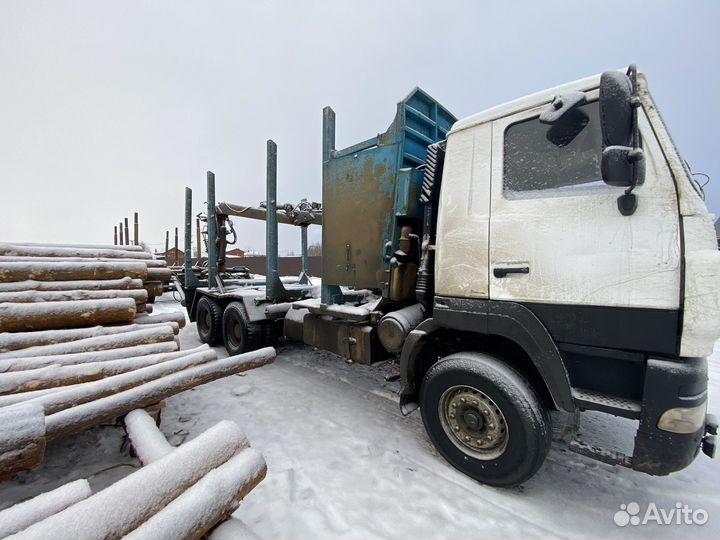 Лесовоз (сортиментовоз) МАЗ 6312 с КМУ Loglift, 2014