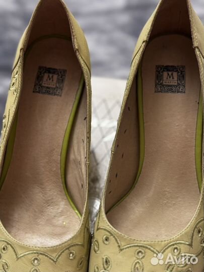 Туфли салатового цвета размер 37
