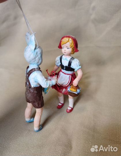 Ватная елочная игрушка