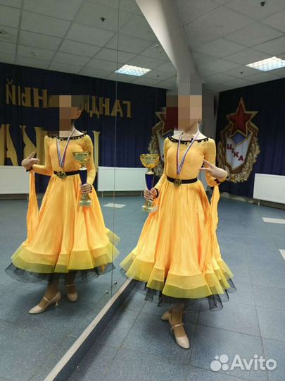 Платье для бальных танцев стандарт, латина Ю1