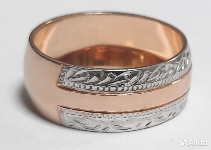 Кольцо позолоченное серебро 925 пр. вес 3,70 гр