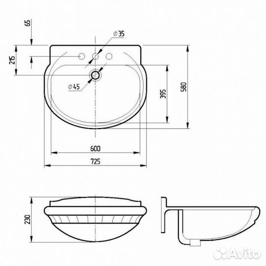 Раковина Migliore Gianeta 20933