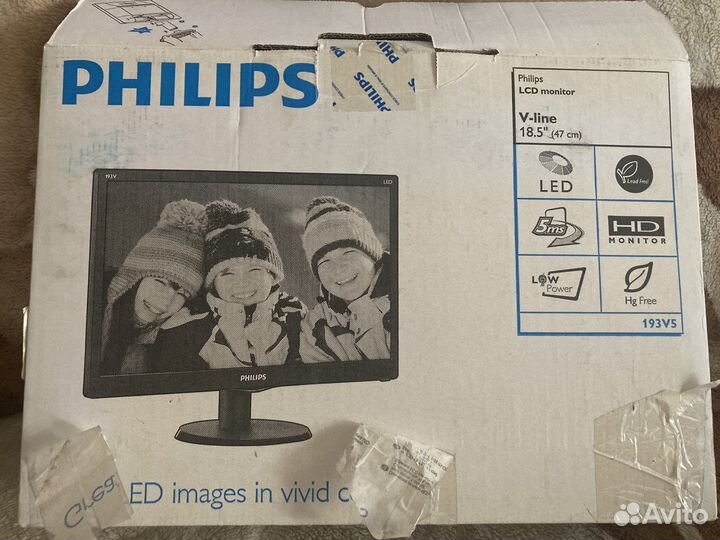 Монитор Philips 193V5LSB2 (10/62) 18.5