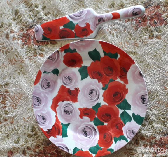 Тарелка для торта с лопаткой