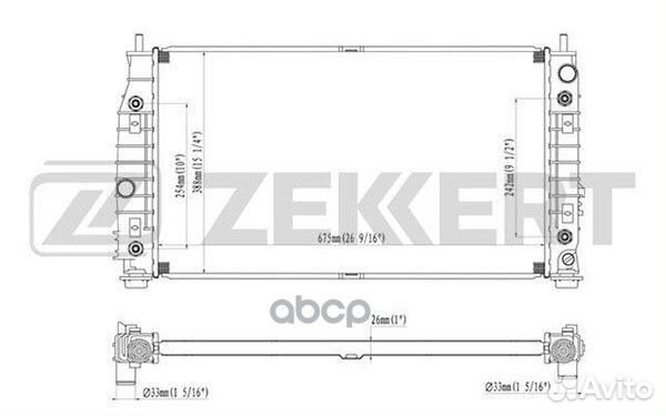 Радиатор охл. дв. Chrysler 300 M (LR) 98- mk-12