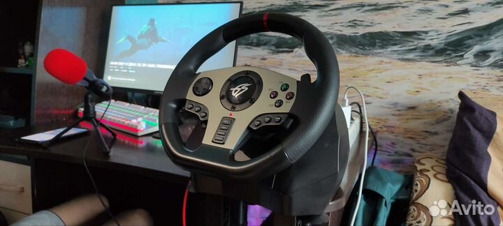 Игровой руль dexp wheelman pro 900