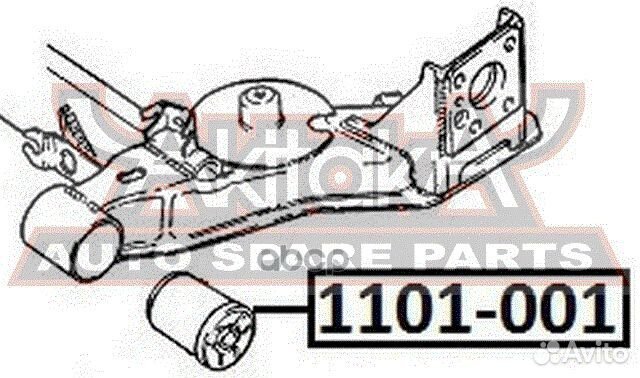 Сайлентблок задней балки 1101-001 asva