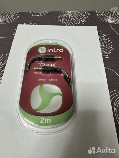 Аудио-кабель Штекер-штекер Jack 3.5мм Intro 2 м
