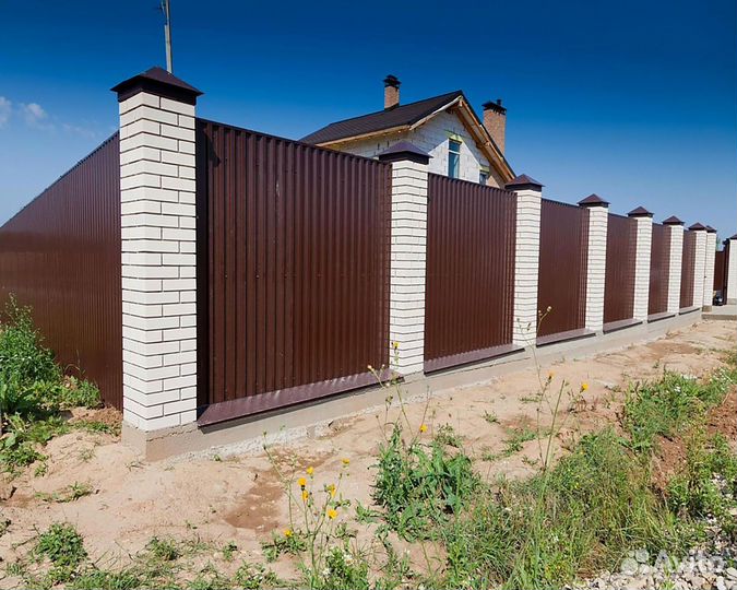 Заборы и калитки 3D 1м