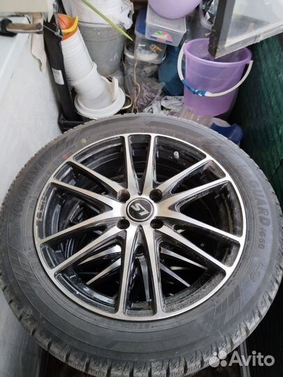 Литье диски r16 4x100 на hyundai solari с резиной