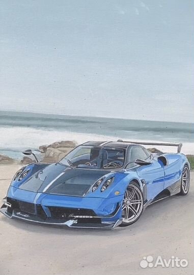 Картина акрилом 'Pagani Huayra'