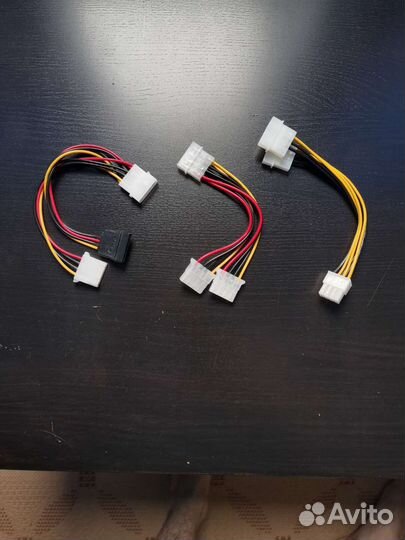 Провода molex, vga, lan; Переходники vga-dvi