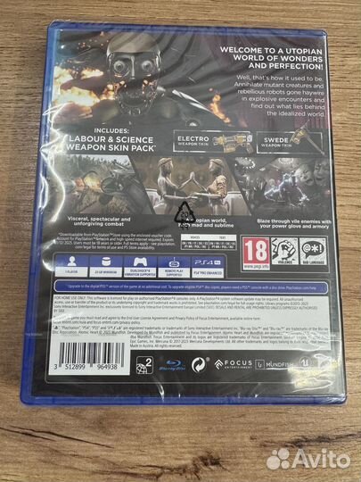 Atomic Heart диск для PS4 новый