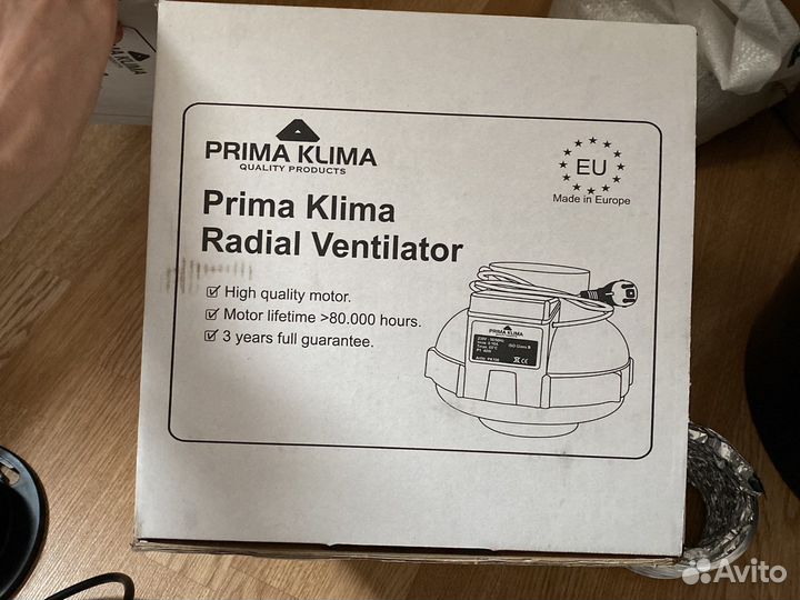 Канальный вентилятор Prima Klima 280m3/h