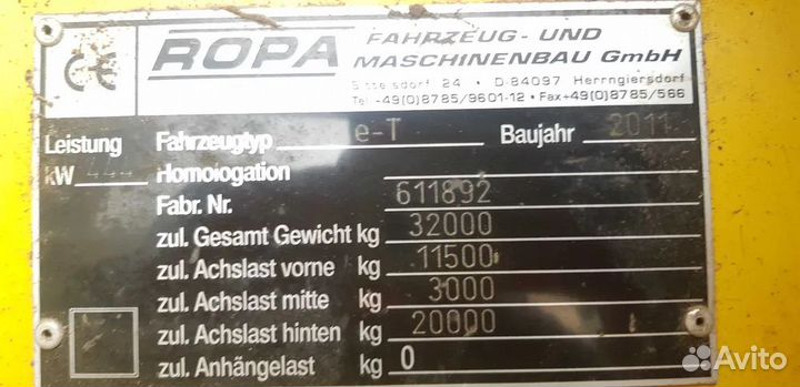 Комбайн Ropa Maschinenbau Euro-Tiger V8-3, 2011