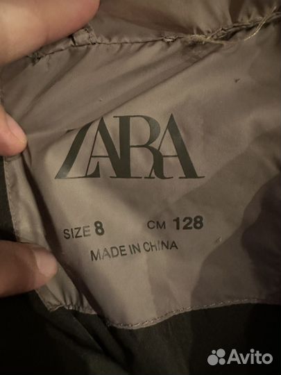 Куртка теплая zara размер 128