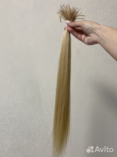 Волосы для наращивания 55 см блонд 50 г