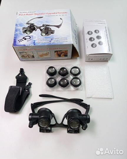 Лупа-очки EL-94 25х со светодиод подсветкой