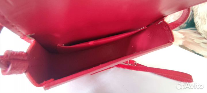 Сумка женская через плечо красная