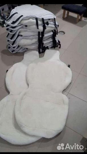 Меховые накидки на сиденья из натурального мутона