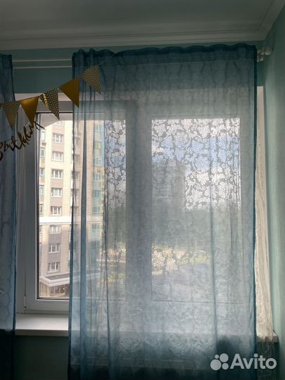 Карниз со шторами Икея Хугад