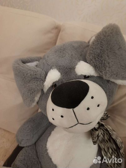 Большие мягкие игрушки собаки и медведи