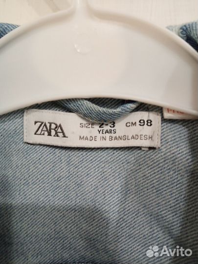 Джинсовая куртка для девочки Zara 98