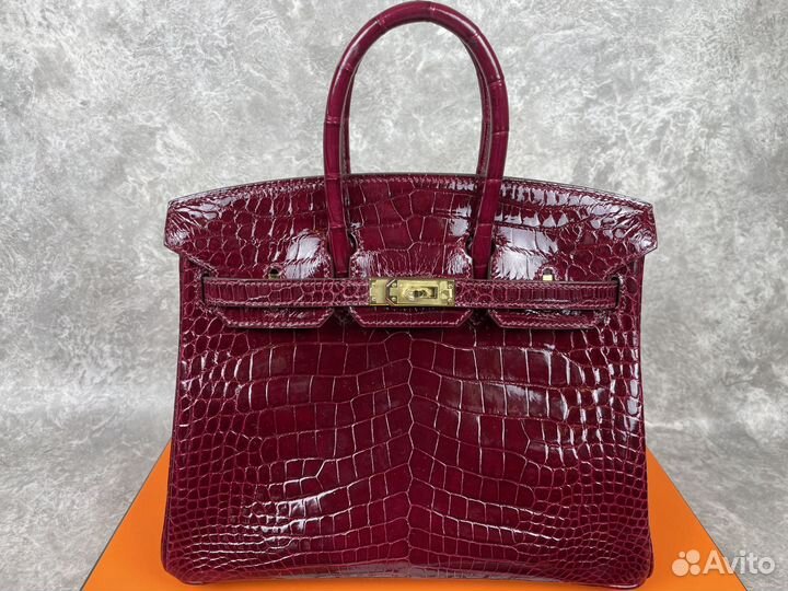 Сумка hermes birkin 25 ручная работа крокодил