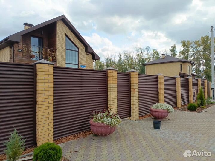 Заборы Ворота навесы из профнастила евроштакетника