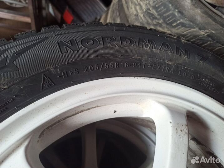 Зимние шины nordman 7 205/55 r16 на литых дисках