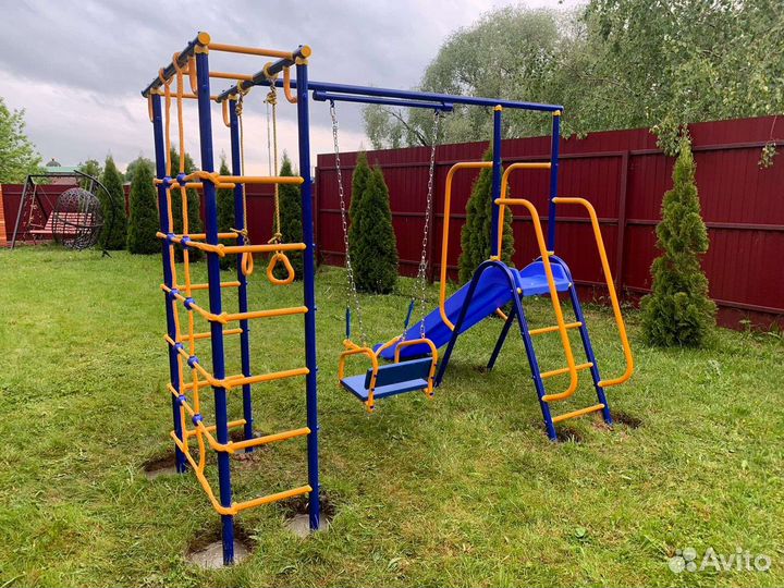 Детская площадка для дачи с горкой 2м